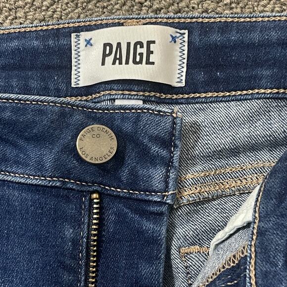 Paige Jeans Womens Size 27 Verdugo Crop Raw Hem Blue Denim - Picture 2 of 12